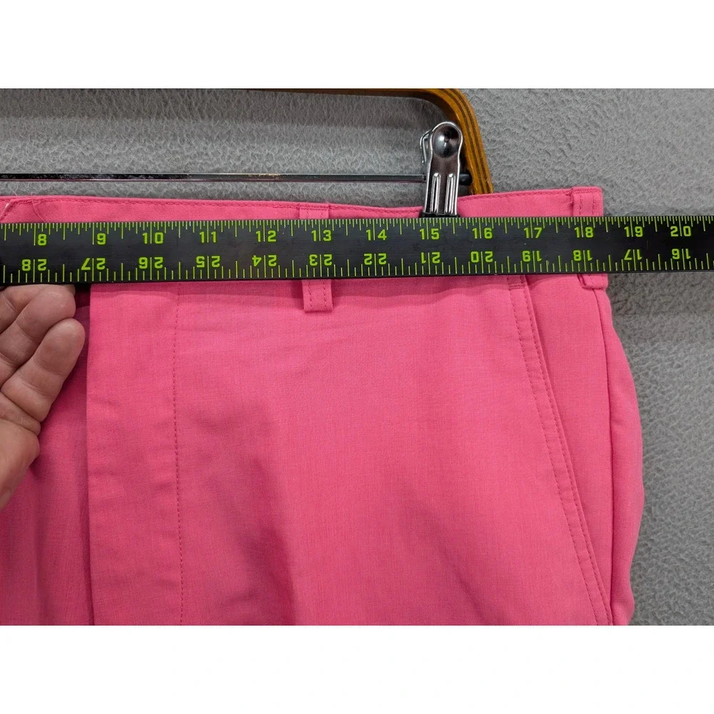 Donald Ross Golf Chino Flat Front Shorts Men's 36 Pink Performance Polyester - Picture 6 of 11